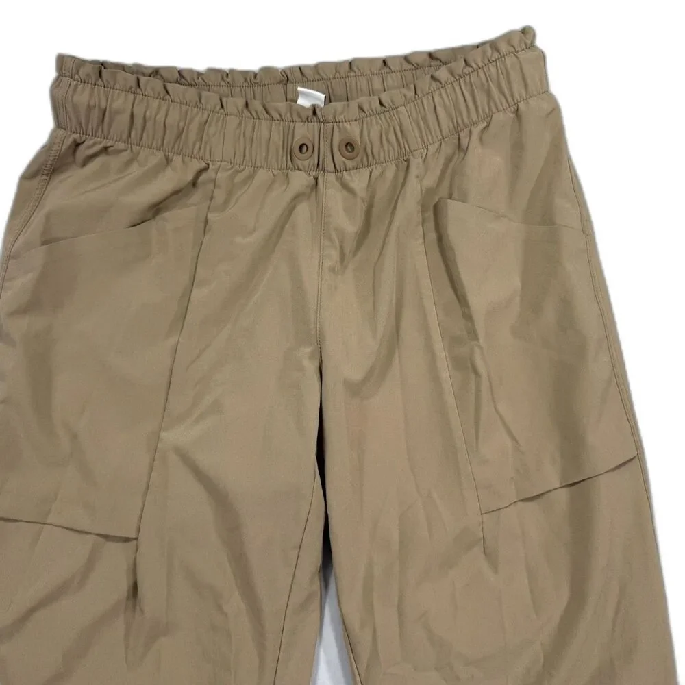 Athleta Girl Khaki Run Free Cargo Joggers Size 14 XL